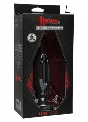 Plug anal Kink Ajouré silicone noir Lube Luge Plug -Taille large