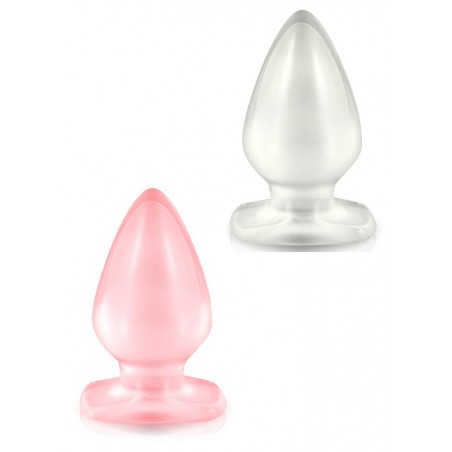 Plug anal Plug & joy Big  Jelly rose-transparent