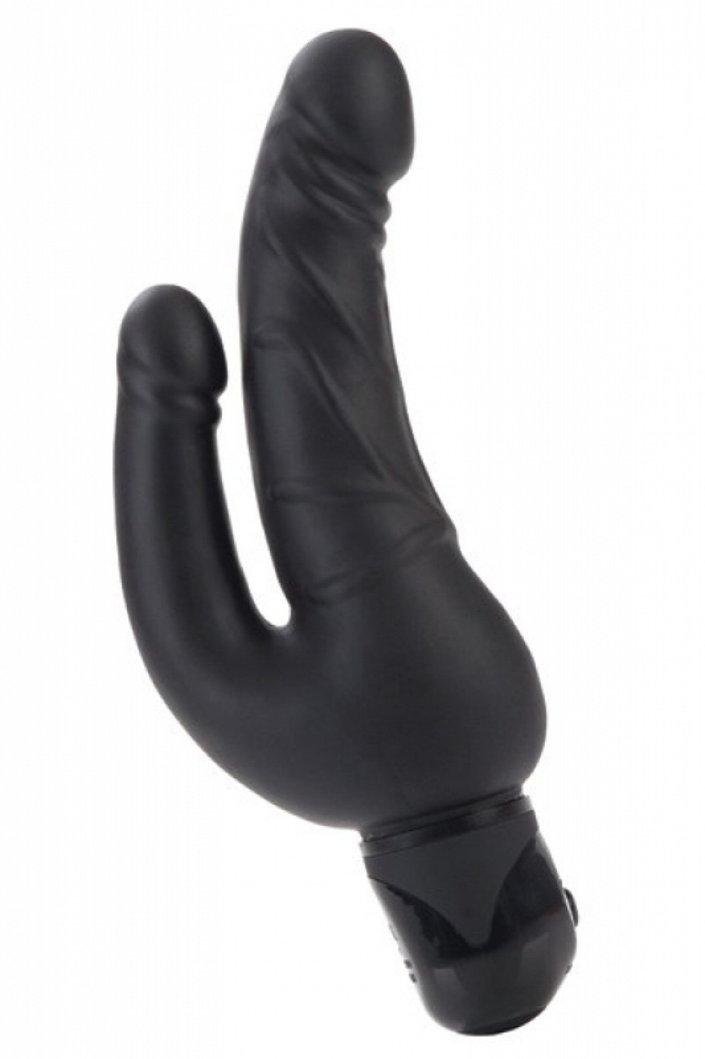 Vibromasseur Bendie Stud Over & Under double pénétration noir