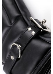 Org Gants de bondage Leather Mitts Black detail sangle