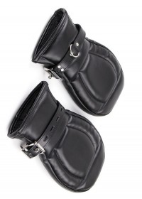 Org Gants de bondage Leather Mitts Black par 2