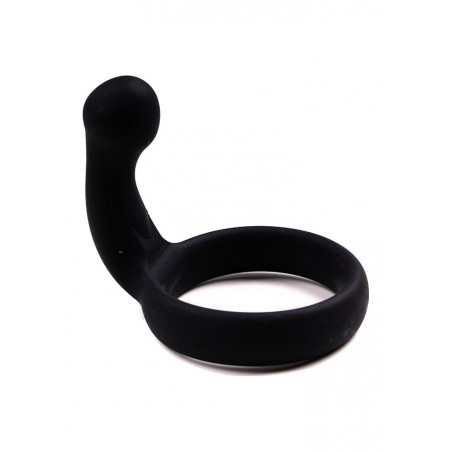 Cockring Rock it Balls silicone noir avec bille anal