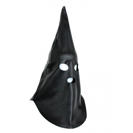 Cagoule bourreau Ku Klux Klan BDSM noir