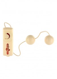 Boules geisha vibrantes filaire Vibrating Duoballs ivoire