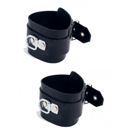 Latexa 3186 Menottes latex poignets noir