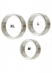 Cockring large en métal Alloy Metallic Ring  M-L-XL
