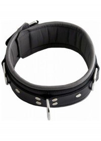 Collier homme esclave H 75 - Cuir noir-gris MisterB