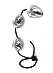 Chapelet 3 Boules anales ovales acier