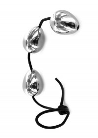 Chapelet 3 Boules anales ovales acier