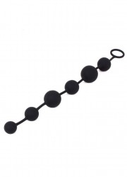 Chapelet 6 perles anales silicone Soft Smooth noir