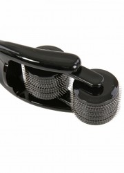 Roulette Wartenberg Micro aiguilles 2 roues noir detail