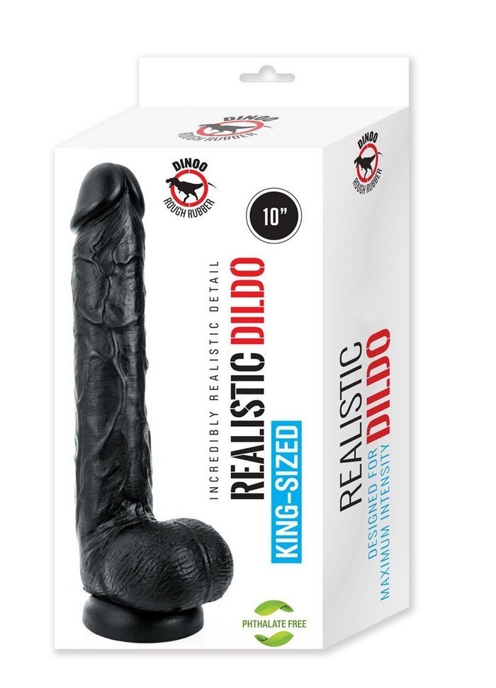 Gode ventouse Dinoo King-Size - Cock Kong noir L 27cm