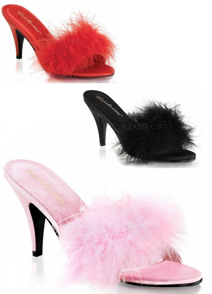 Pleaser Mules Amour en marabout