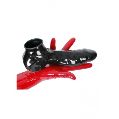 Latexa 1308A Gaine latex manchette pénis & testicules noir