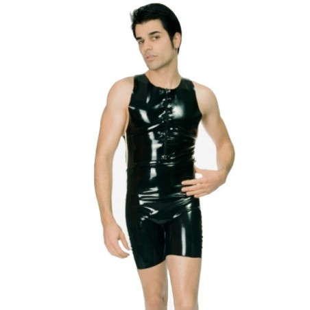 Latexa 3179 Body latex combinette homme noir