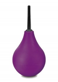 Poire à lavement anal mixte pour couple violet