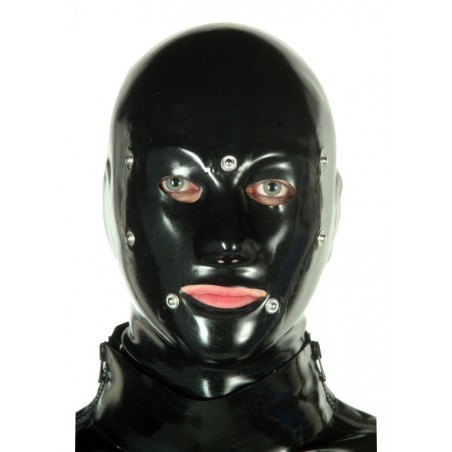 CAGOULES EN CAOUTCHOUC latex avec masques amovibles pour les yeux et la  bouche rivet décoration autour des yeux EUR 46,40 - PicClick FR