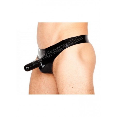 Latexa 1144 String latex homme étui pénien  noir