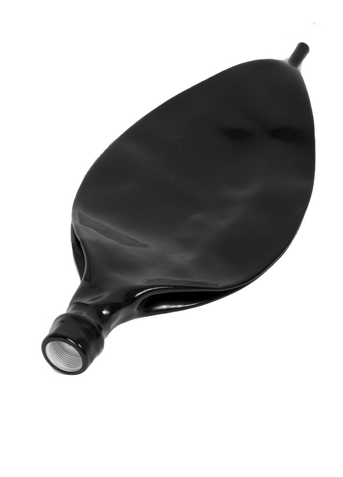 Latexa 3221 Sac latex noir respiratoire avec valve 1.5L