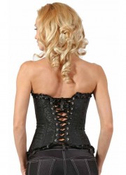 Corset sexy pour femme avec laçage dans le dos