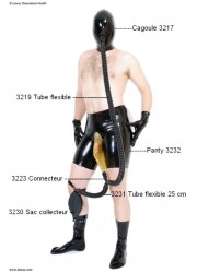 equipement latex pour respirer de la pisse