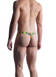ManStore M851-String Tower homme Rainbow multicolore dos