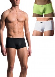 Manstore M200-Boxer homme Mini Pants noir-blanc-vert