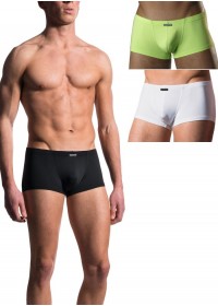 Manstore M200-Boxer homme Mini Pants noir-blanc-vert