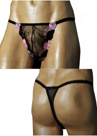 FoliesbyRenaud String homme travesti dentelle Rachel