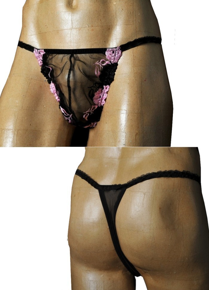 FoliesbyRenaud String homme travesti dentelle Rachel