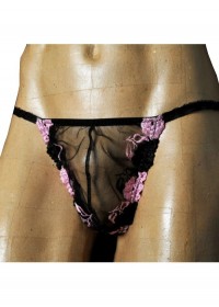 FoliesbyRenaud String homme travesti dentelle Rachel