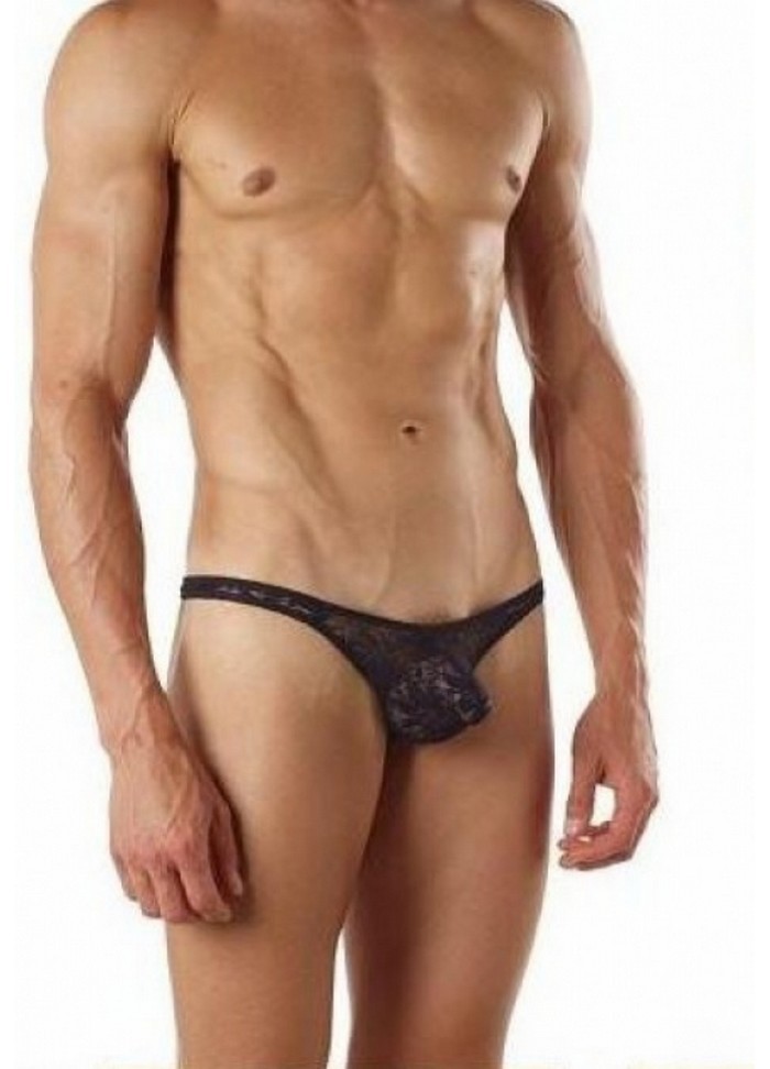 Goodevil 7012-String homme Lace Thong dentelle  noir