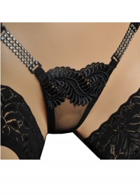 FoliesbyRenaud Mini string femme Diams detail