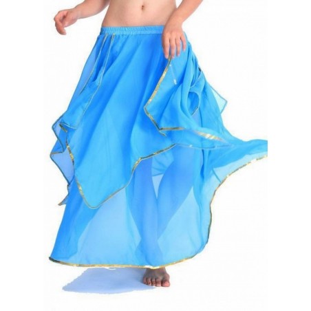 Oriental Jupe multi pans turquoise Sequins or