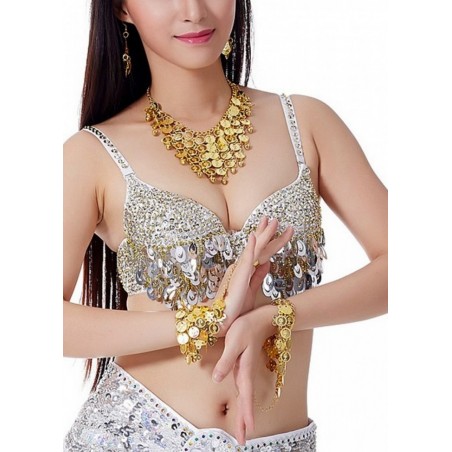 Oriental Soutien gorge argent Mini Breloque