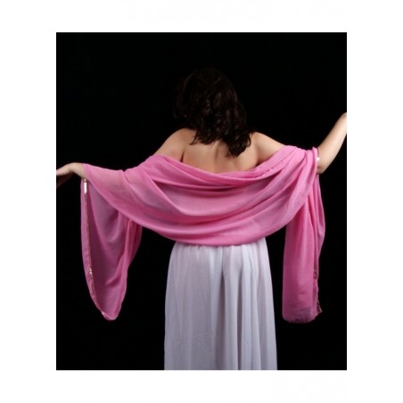 Oriental Voile demi lune  rose