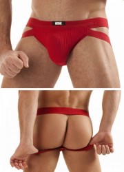 Barcode Jock Strap Anton Swim rouge