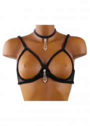 Soutien gorge seins nus noir Diam's II FoliesbyRenaud