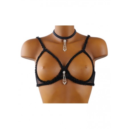 Soutien gorge seins nus noir Diam's II FoliesbyRenaud