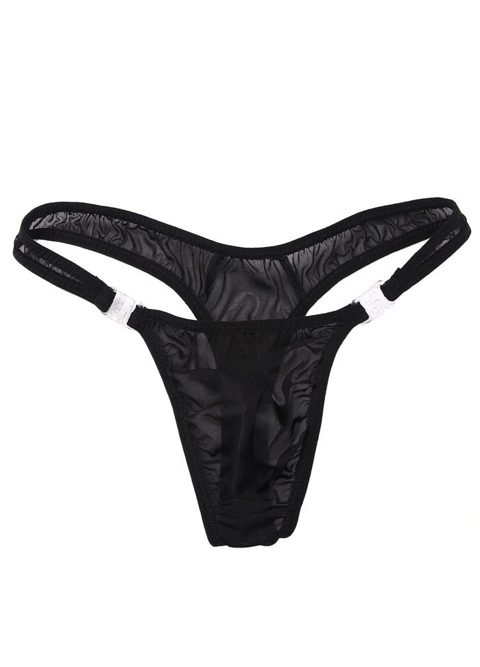 String homme tulle transparent Strip Tease noir