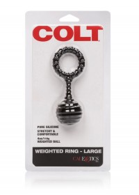 Cockring anneau avec poids de 110gr noir  large pack
