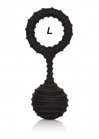 Cockring anneau avec poids de 110gr noir large