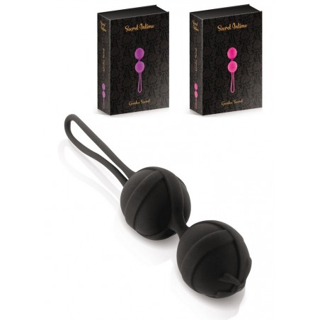 Boules de geisha Plaisirs Secrets  noir-rose-fushia