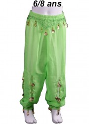 Oriental Pantalon oriental enfant vert