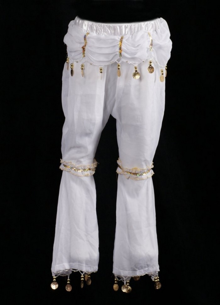 Oriental Enfant Pantalon sarouel corolle blanc