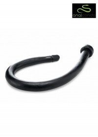 Analconda  Gode anal percé Cobra Spitting noir L80 cm