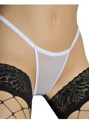 string en tulle transparent blanc Fabiola Sophie Libertine