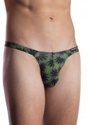 ManStore M800 String homme Tower Dope vert feuille cannabis face