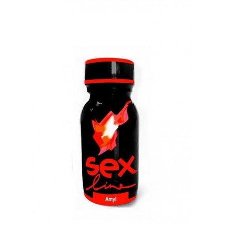 Flacon Poppers Sexline rouge-Nitrite d'Amyl-13 ML