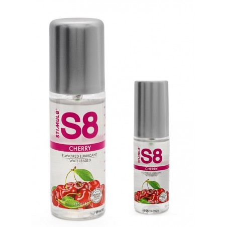Lubrifiant eau comestible WB Flavored Lube gout Cerise 125 & 50ml